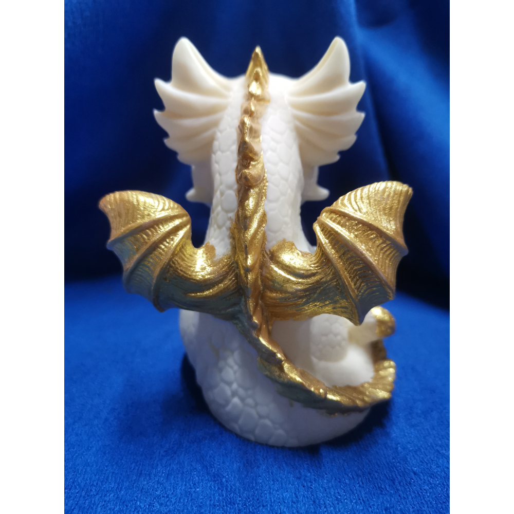 橡牙果飛龍擺件+天然紫水晶球/高10公分/寬7.4公分-細節圖3