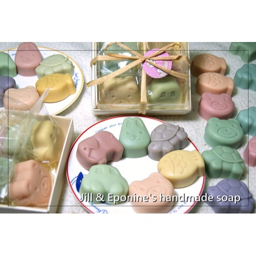 ✿吉兒。艾潘✿出遊啪啪皂小禮盒(6塊動物車車小兔造型皂~自用送禮交換禮物)-細節圖2