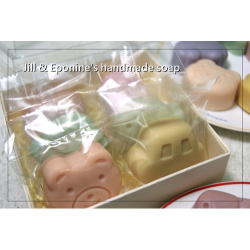 ✿吉兒。艾潘✿出遊啪啪皂小禮盒(6塊動物車車小兔造型皂~自用送禮交換禮物)-細節圖4