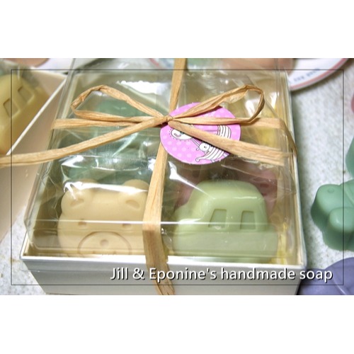 ✿吉兒。艾潘✿出遊啪啪皂小禮盒(6塊動物車車小兔造型皂~自用送禮交換禮物)-細節圖5