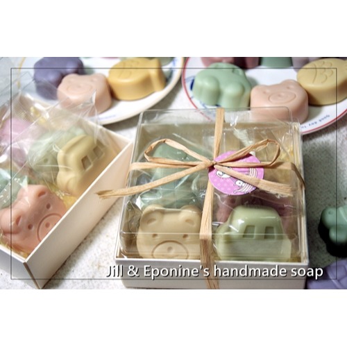 ✿吉兒。艾潘✿出遊啪啪皂小禮盒(6塊動物車車小兔造型皂~自用送禮交換禮物)-細節圖6