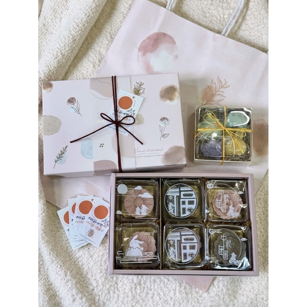 ✿吉兒。艾潘✿花好月圓CP冷製手工皂禮盒 (早鳥限量加贈木質小禮盒乙份)-規格圖11