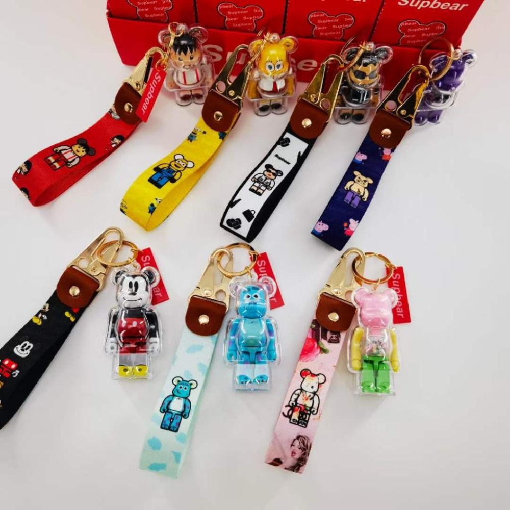 庫柏立克熊 暴力熊鑰匙圈 鑰匙扣 暴力熊  汽車鑰匙扣 書包掛件-細節圖2