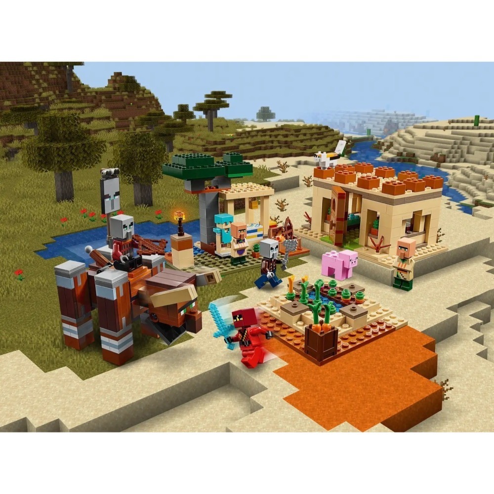 ★董仔樂高★ LEGO 21160 創世神 Minecraft 窳民突襲 全新現貨-細節圖8