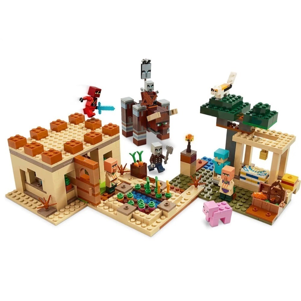★董仔樂高★ LEGO 21160 創世神 Minecraft 窳民突襲 全新現貨-細節圖4
