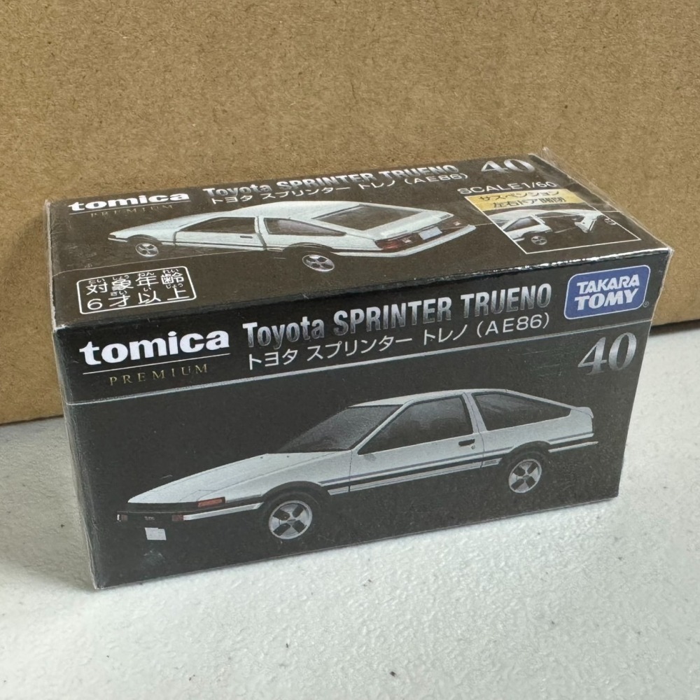 Tomica Premium 40 多美黑盒車 豐田 Toyota SPRINTER TRUENO (AE86)-細節圖2