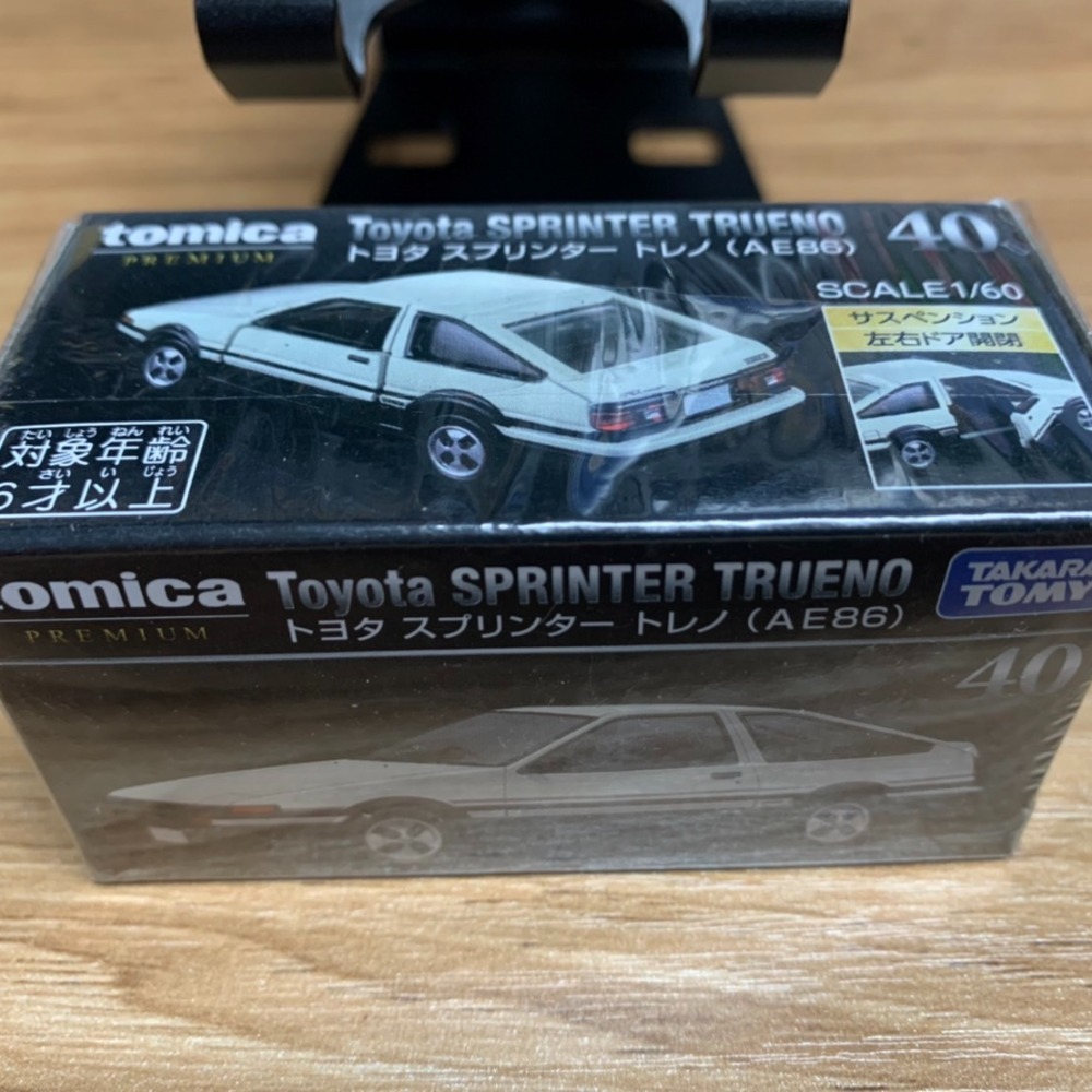 Tomica Premium 多美黑盒車 40 豐田 Toyota SPRINTER TRUENO (AE86)-細節圖2