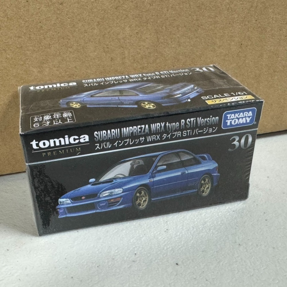 Tomica Premium 30 多美黑盒車 速霸陸 SUBARU IMPREZA WRX Type R Sti-細節圖3