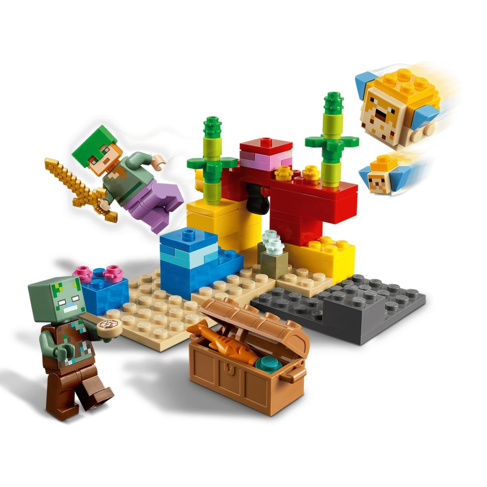★董仔樂高★ LEGO 21164 創世神 Minecraft 珊瑚礁 全新現貨-細節圖4