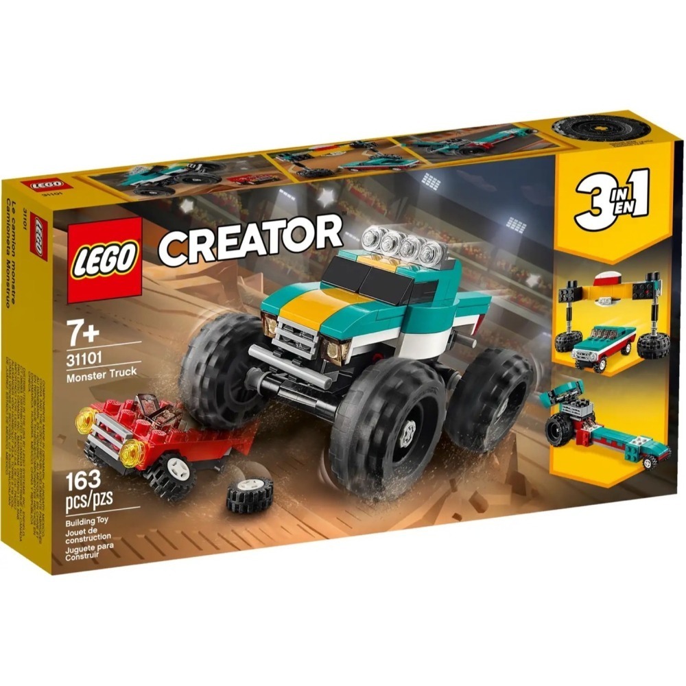 ★董仔樂高★ LEGO 31101 創意 CREATOR 怪獸卡車 全新現貨-細節圖3