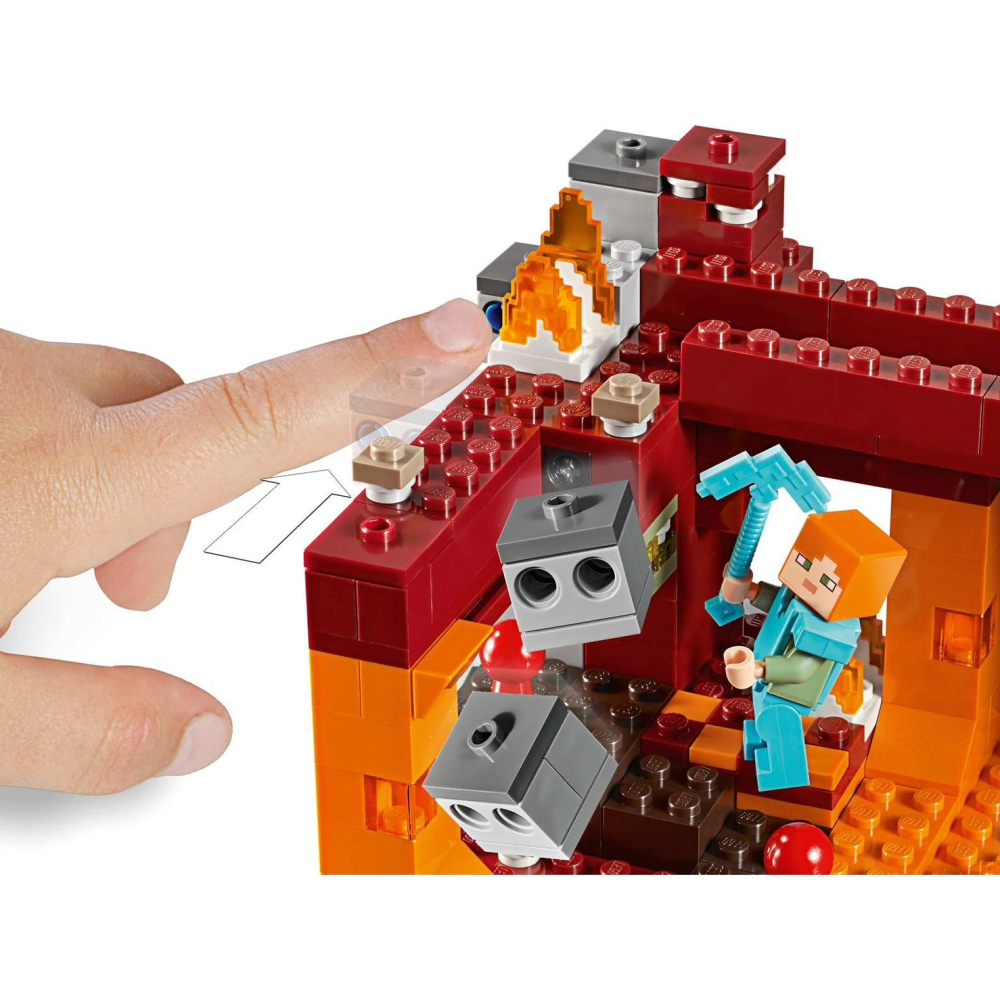 ★董仔樂高★ LEGO 21154 創世神 Minecraft 烈焰火橋 全新現貨-細節圖6