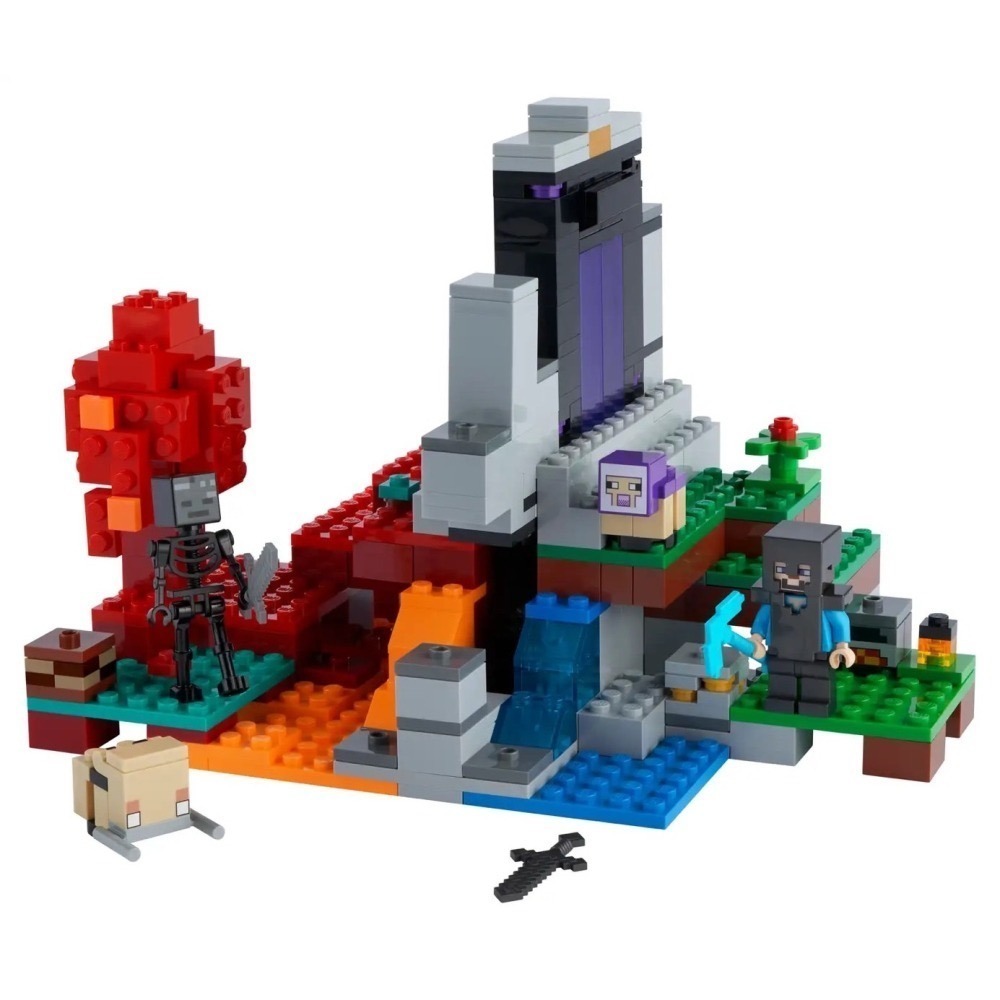 ★董仔樂高★ LEGO 21172 創世神 Minecraft 廢棄傳送門 全新現貨-細節圖3