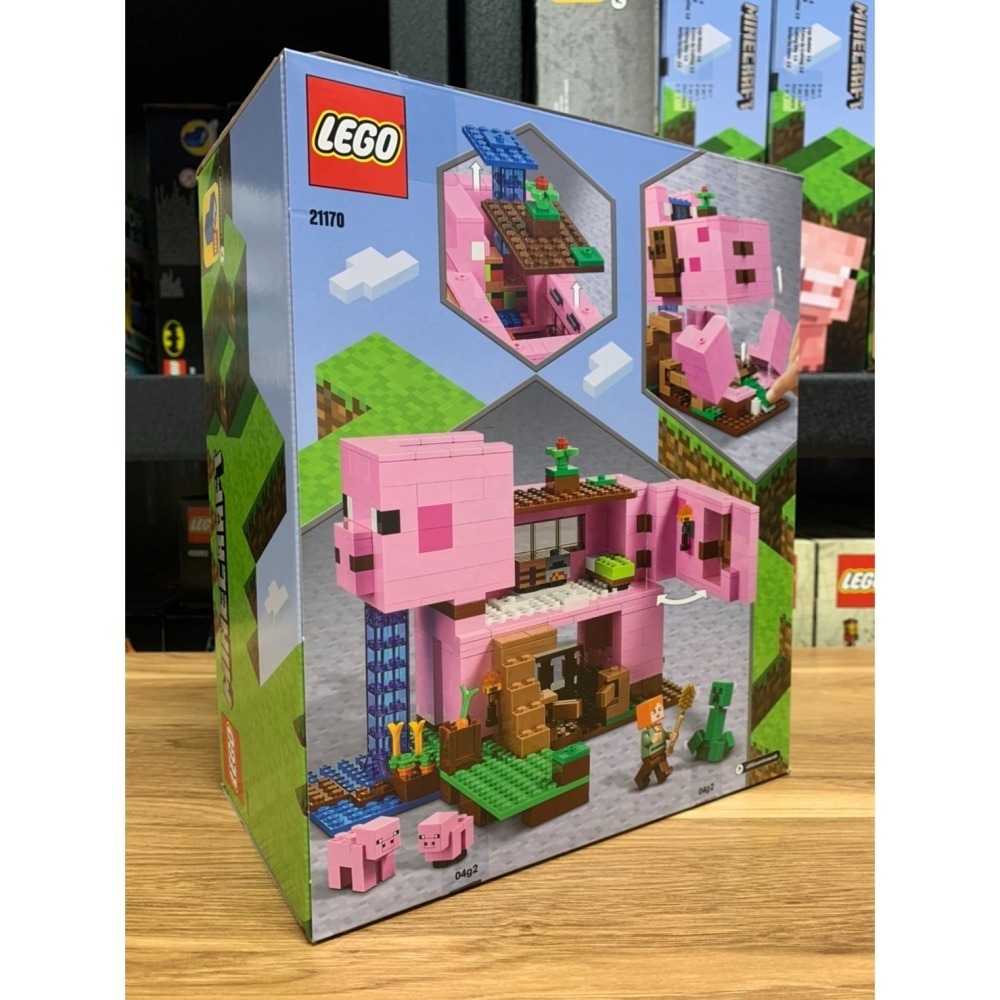 ★董仔樂高★ LEGO 21170 創世神 Minecraft 小豬屋 全新現貨-細節圖2