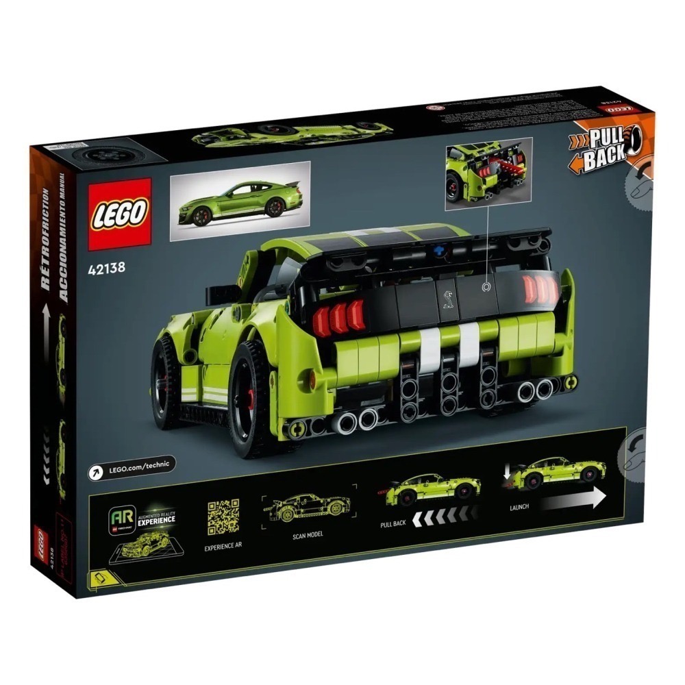 ★董仔樂高★ LEGO 42138 科技 TECHNIC 福特 Mustang GT500 迴力車 全新現貨-細節圖2