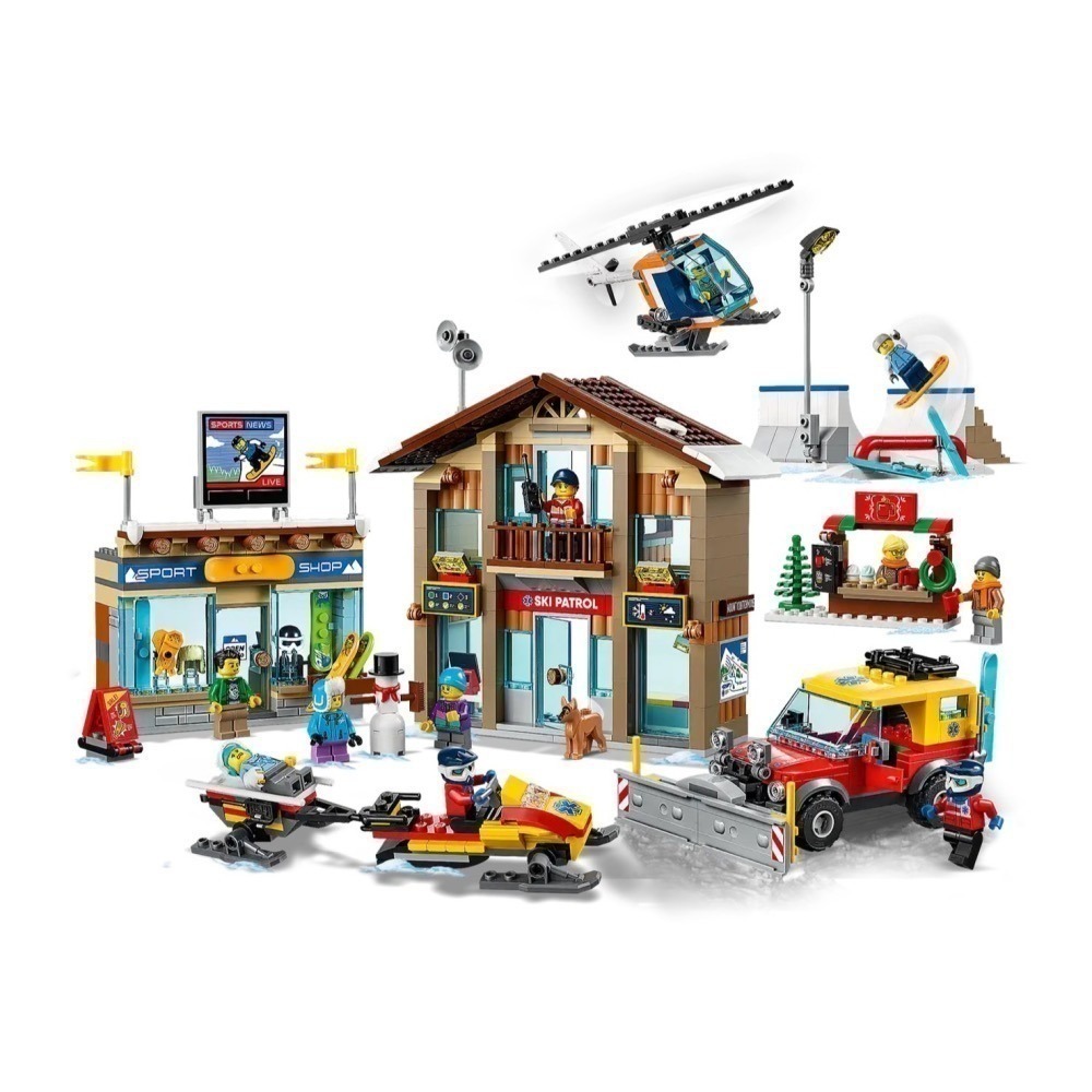 ★董仔樂高★ LEGO 60203 城市 CITY 滑雪渡假村 全新現貨-細節圖4