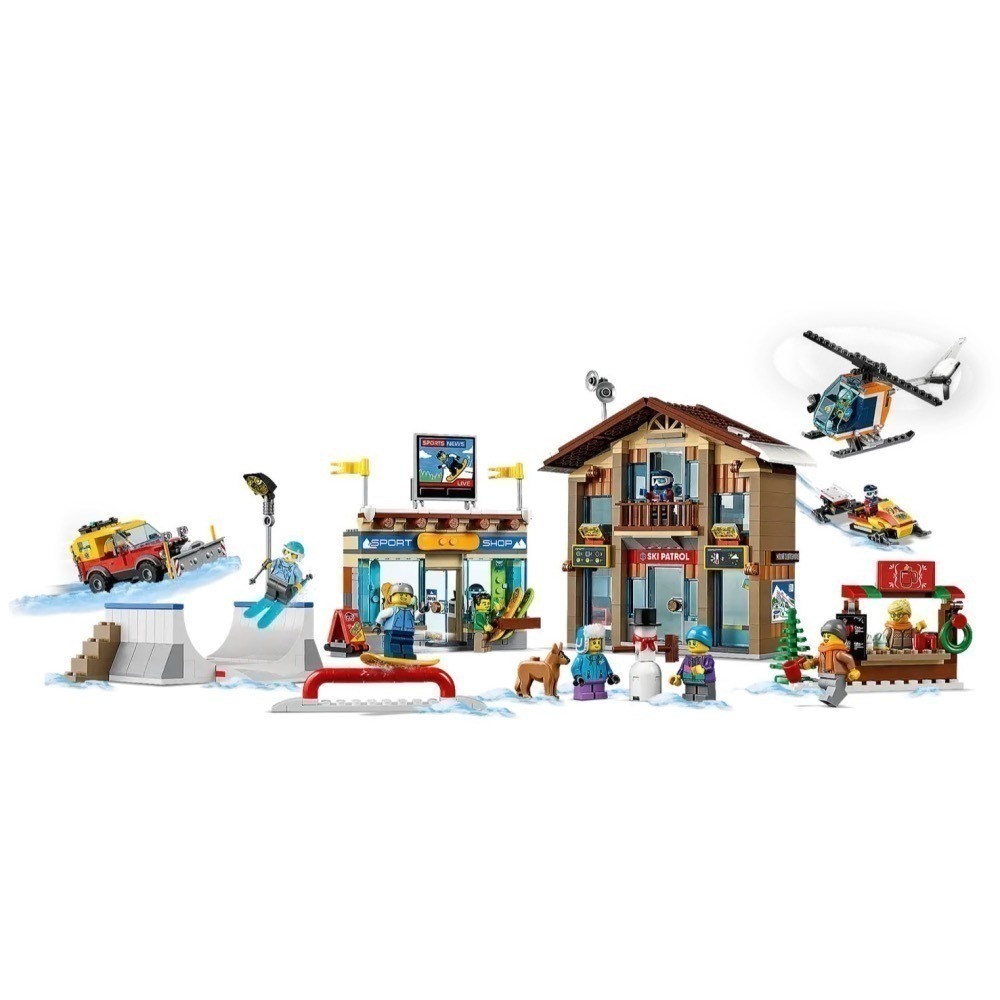 ★董仔樂高★ LEGO 60203 城市 CITY 滑雪渡假村 全新現貨-細節圖5