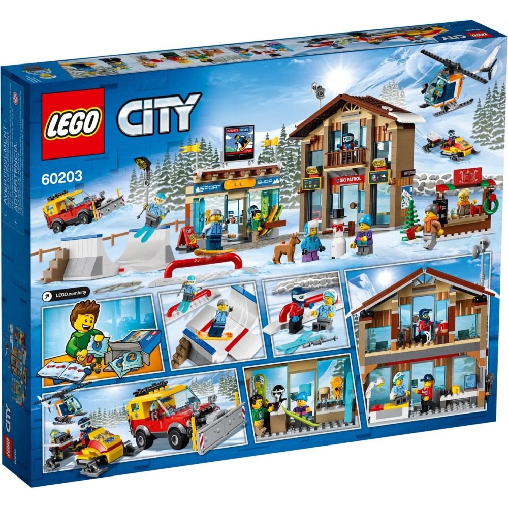 ★董仔樂高★ LEGO 60203 城市 CITY 滑雪渡假村 全新現貨-細節圖2