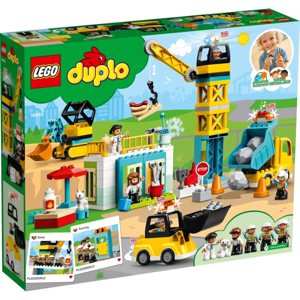 ★董仔樂高★ LEGO 10933 得寶 DUPLO 起重機&建設工程 全新現貨-細節圖2