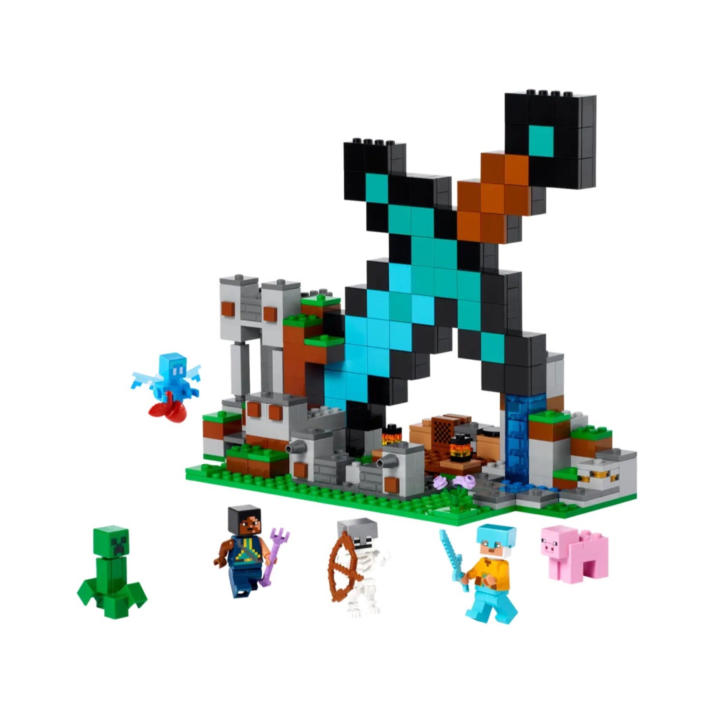 ★董仔樂高★ LEGO 21244 創世神 Minecraft 鑽石劍前哨站 全新現貨-細節圖5