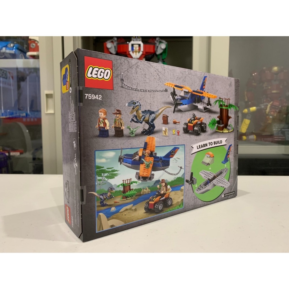 ★董仔樂高★ LEGO 75942 侏儸紀 Jurassic 迅猛龍:雙翼飛機救援任務 全新現貨-細節圖2