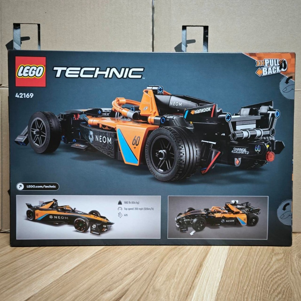 ★董仔樂高★ LEGO 42169 科技 TECHNIC 麥拉倫 Formula E Team 迴力車 全新現貨-細節圖2