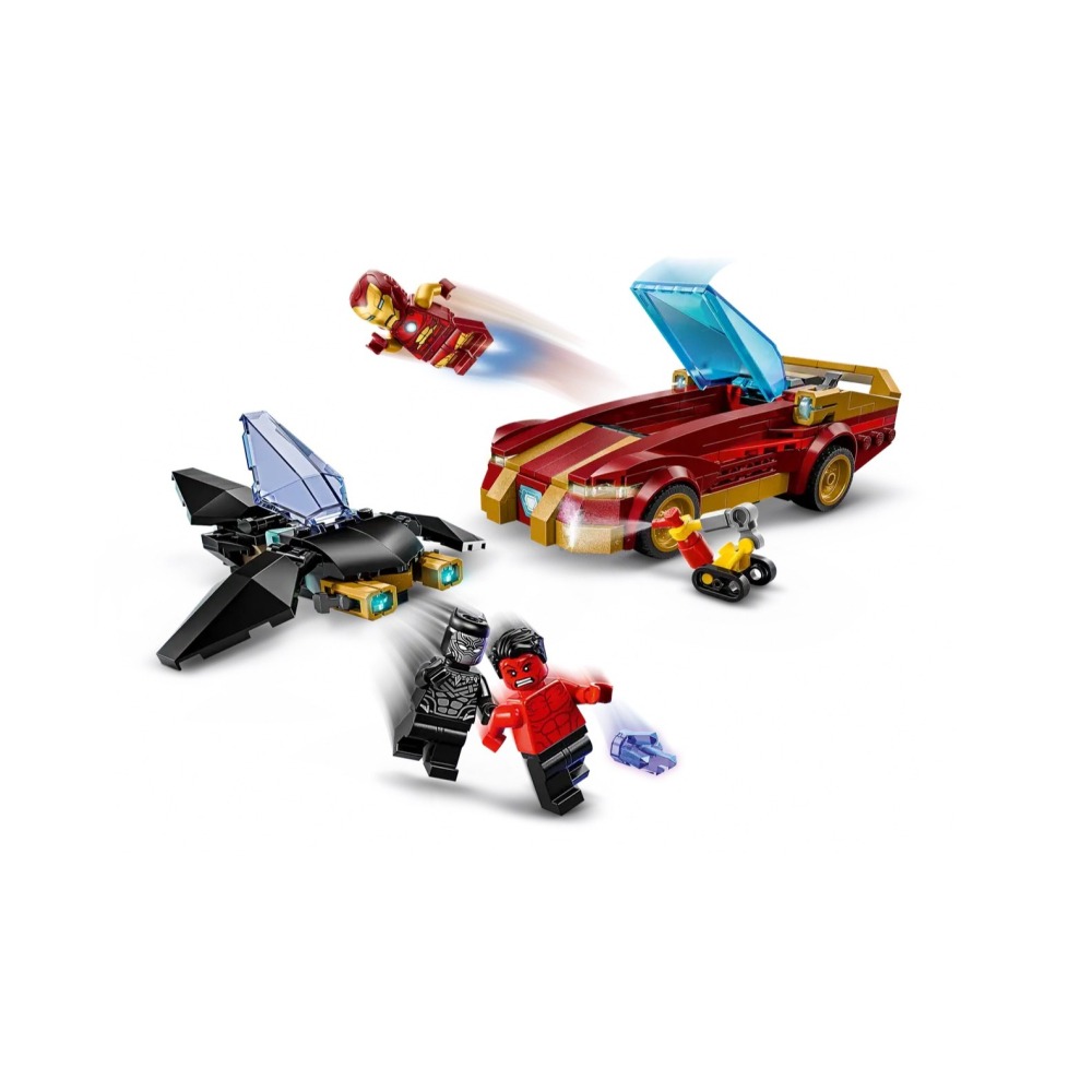 ★董仔樂高★ LEGO 76310 漫威 Marvel 鋼鐵人汽車和黑豹大戰紅浩克 全新現貨-細節圖5