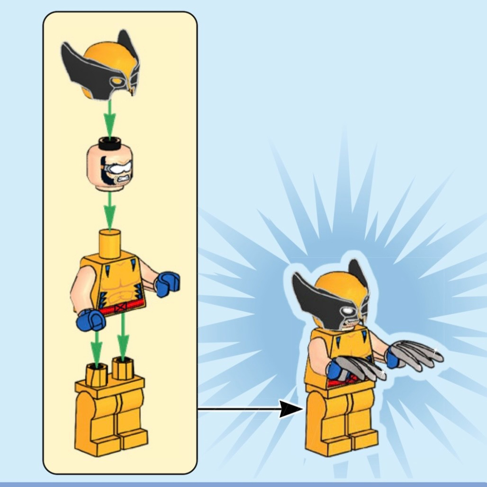 ★董仔樂高★ LEGO 76202 漫威 拆賣人偶 金鋼狼-細節圖3