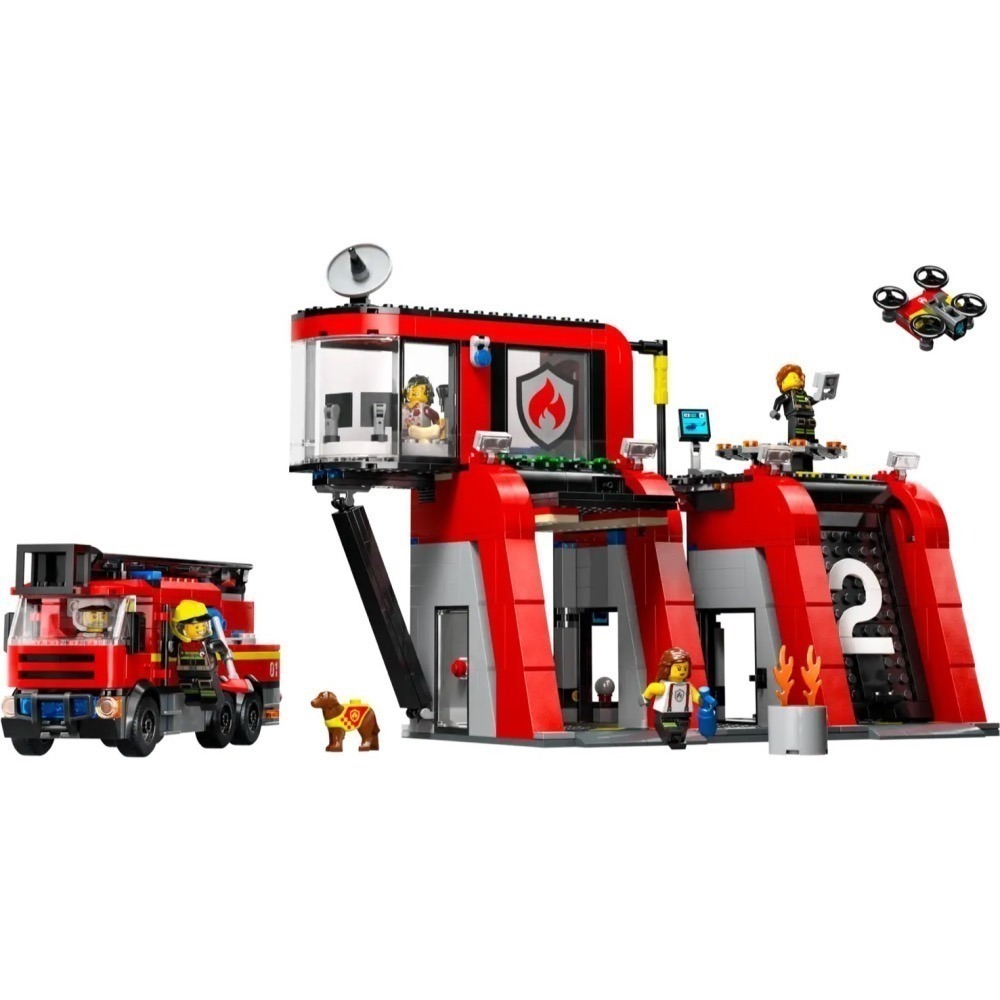 ★董仔樂高★ LEGO 60414 城市 CITY 消防局和消防車 全新現貨-細節圖3