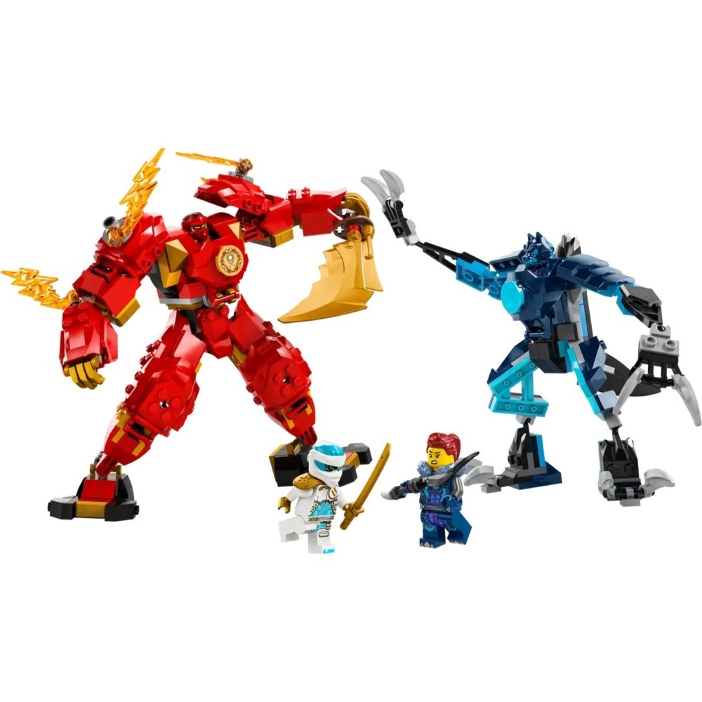 ★董仔樂高★ LEGO 71808 忍者 NINJAGO 赤地的火元素機械人 全新現貨-細節圖3