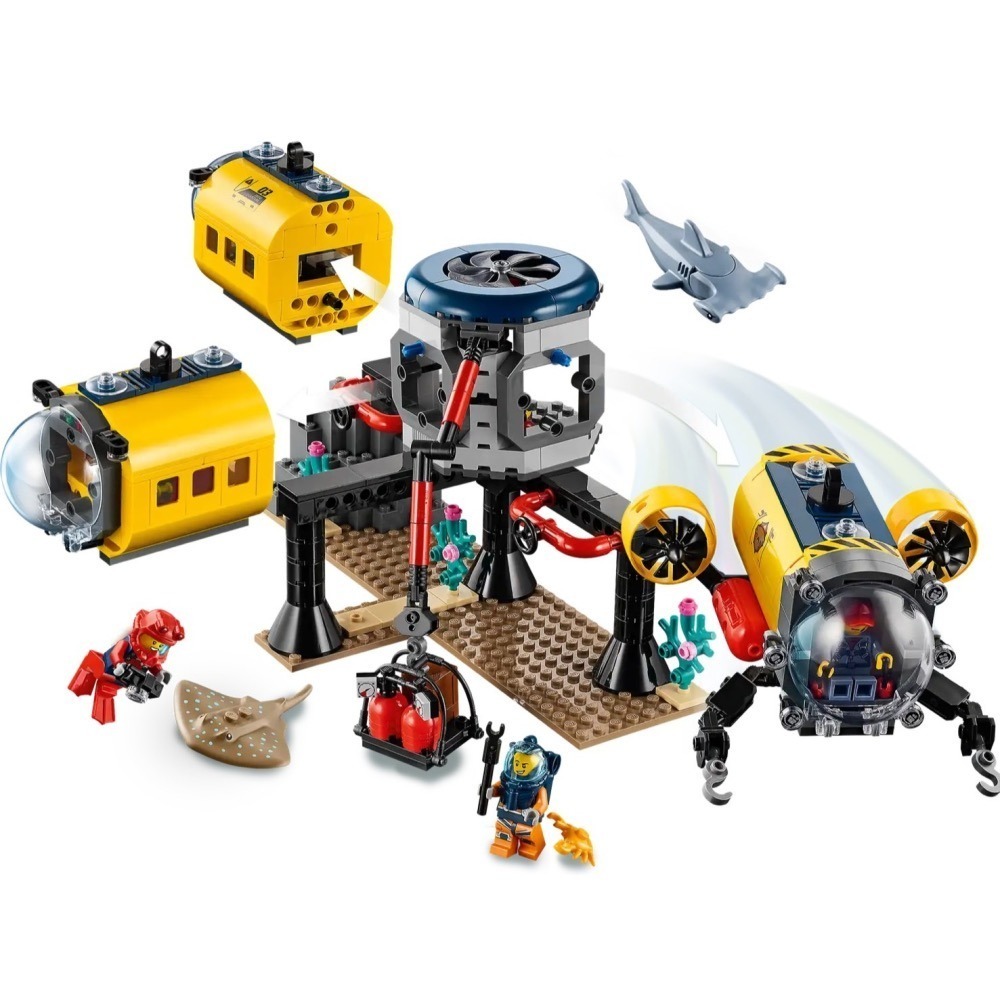 ★董仔樂高★ LEGO 60265 城市 CITY 海洋探索基地 全新現貨-細節圖5