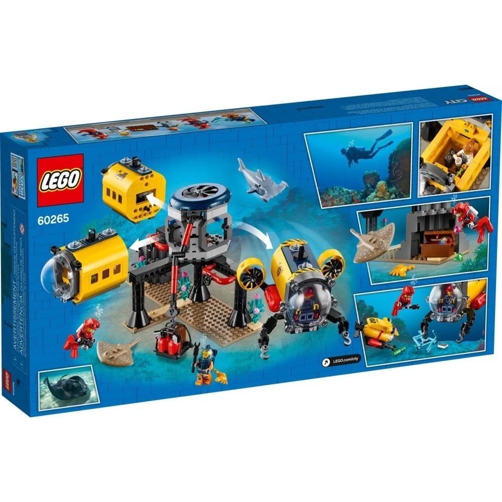 ★董仔樂高★ LEGO 60265 城市 CITY 海洋探索基地 全新現貨-細節圖2