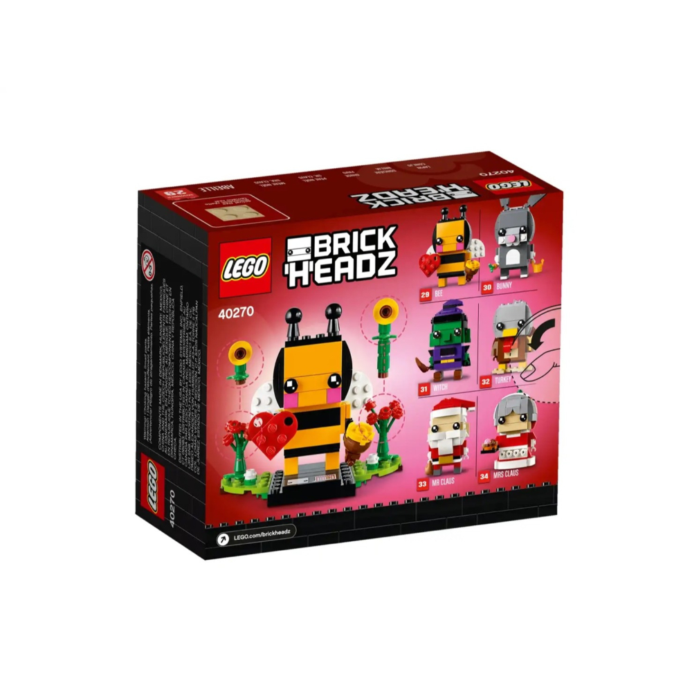 ★董仔樂高★ LEGO 40270 BrickHeadz 情人節蜜蜂 全新現貨-細節圖2
