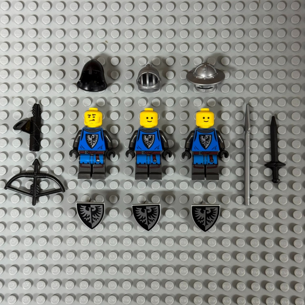★董仔樂高★ LEGO MOC 黑鷹 士兵+配件 城堡系列 徵兵 一組3隻 全新現貨-細節圖2