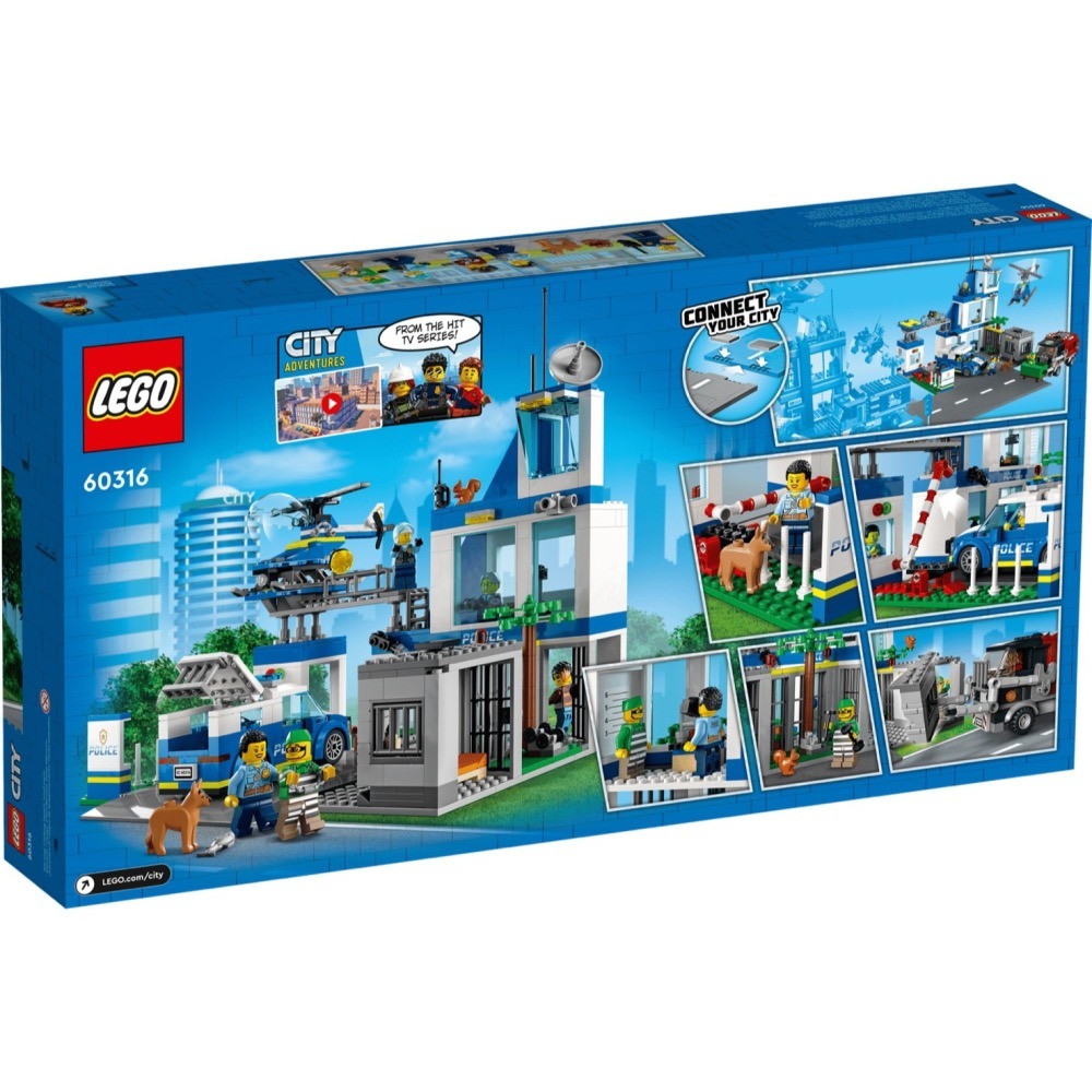 ★董仔樂高★ LEGO 60316 城市 CITY 城市警察局 全新現貨-細節圖2