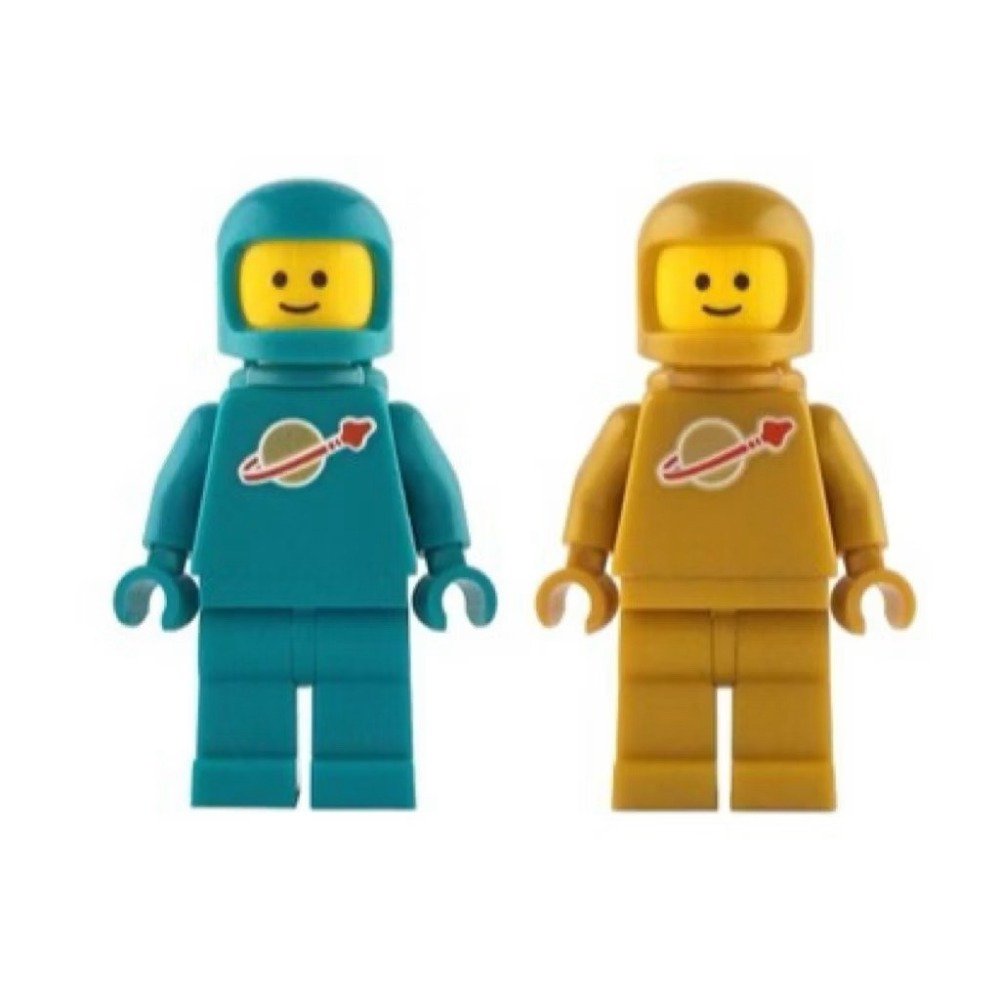 ★董仔樂高★ LEGO 21358 珍珠金色 青綠色 經典太空人 氧氣瓶 頭盔 全新現貨-規格圖3