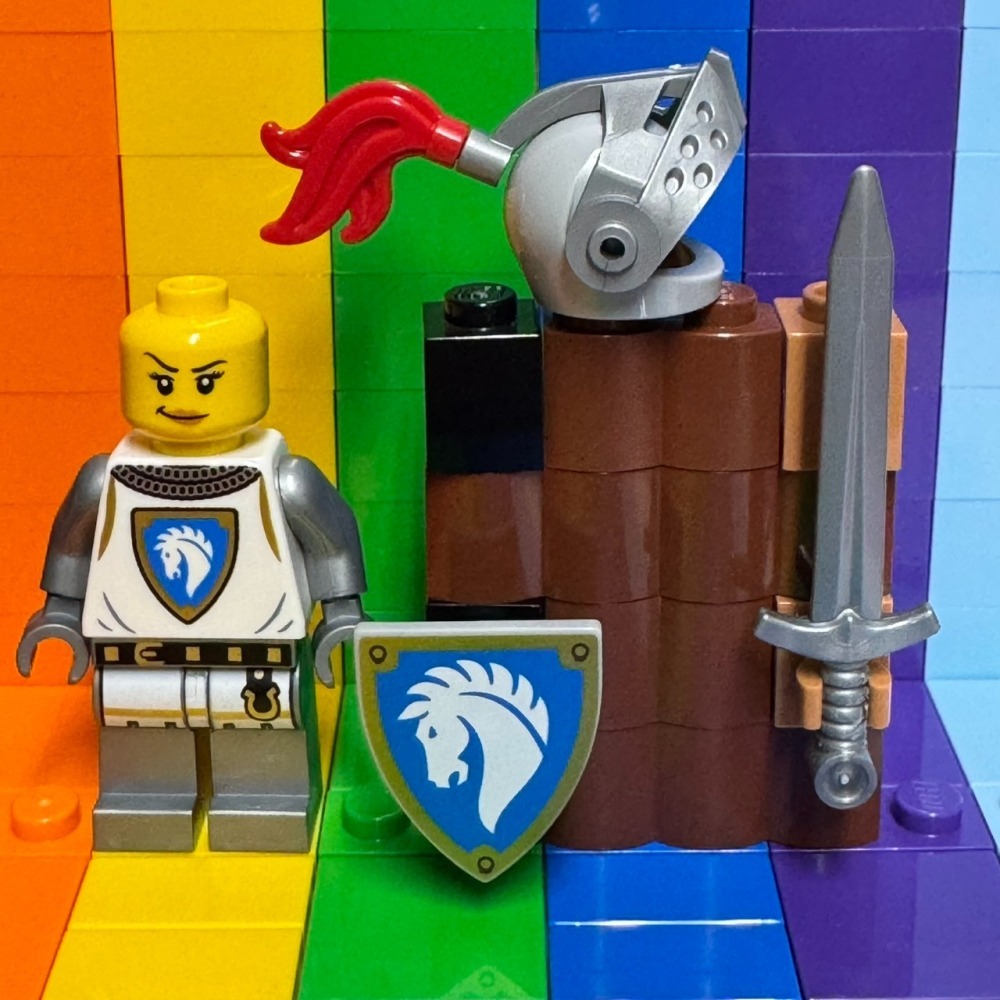 ★董仔樂高★ LEGO 31168 城堡 徵兵 白馬士兵 劍士 人偶 全新現貨-細節圖2