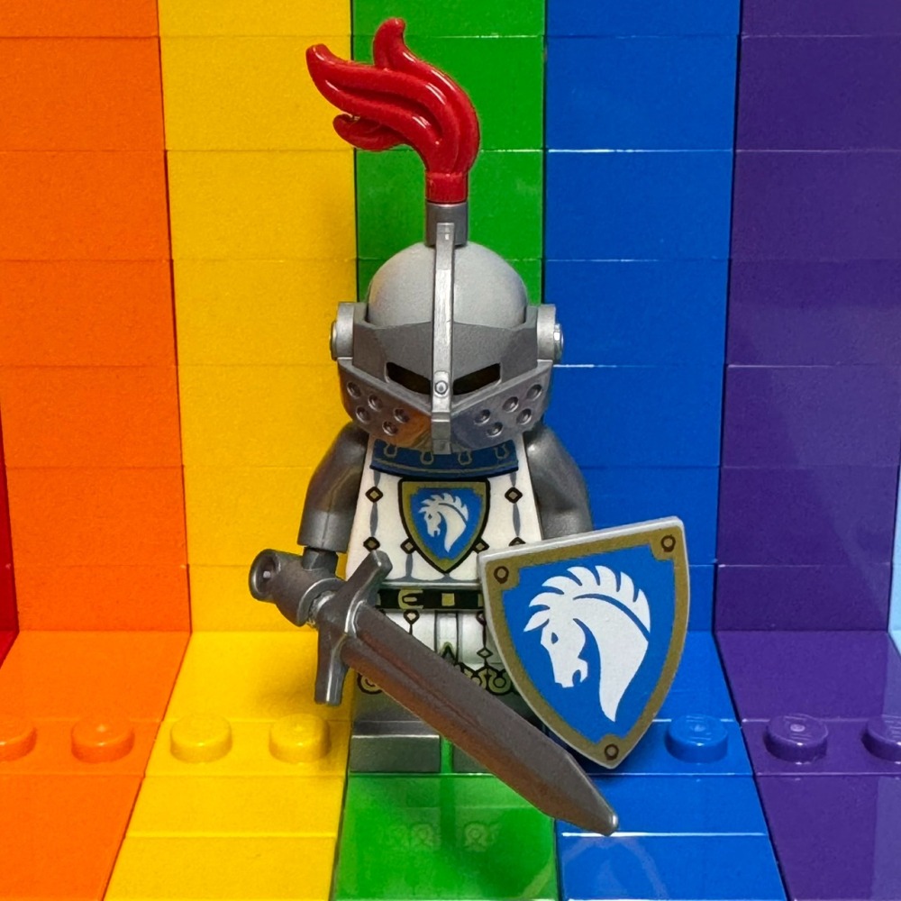 ★董仔樂高★ LEGO 31168 城堡 徵兵 白馬士兵 劍士 人偶 全新現貨-細節圖3