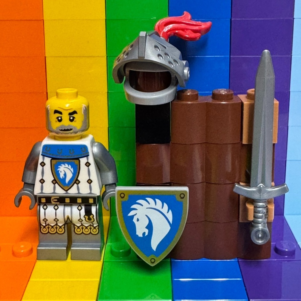★董仔樂高★ LEGO 31168 城堡 徵兵 白馬士兵 劍士 人偶 全新現貨-細節圖4