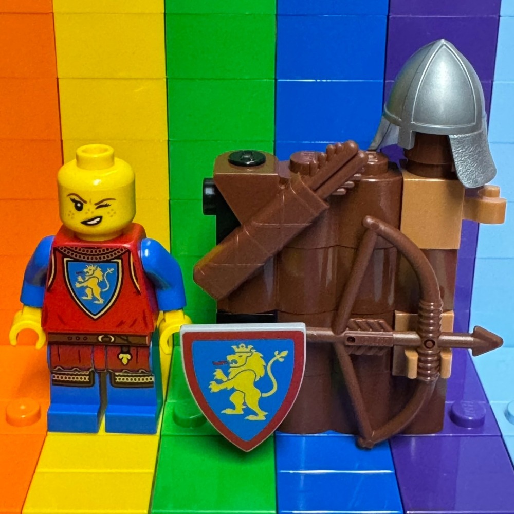 ★董仔樂高★ LEGO 10305 城堡 徵兵 紅獅士兵 弓箭手 人偶 全新現貨-細節圖2