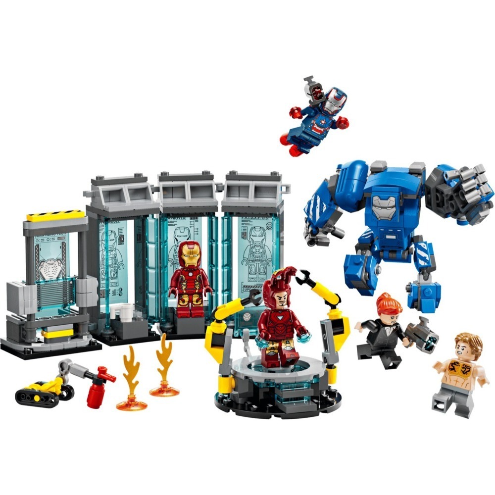 ★董仔樂高★ LEGO 76315 漫威 Marvel 鋼鐵人的實驗室：鋼鐵裝展示區 全新現貨-細節圖3