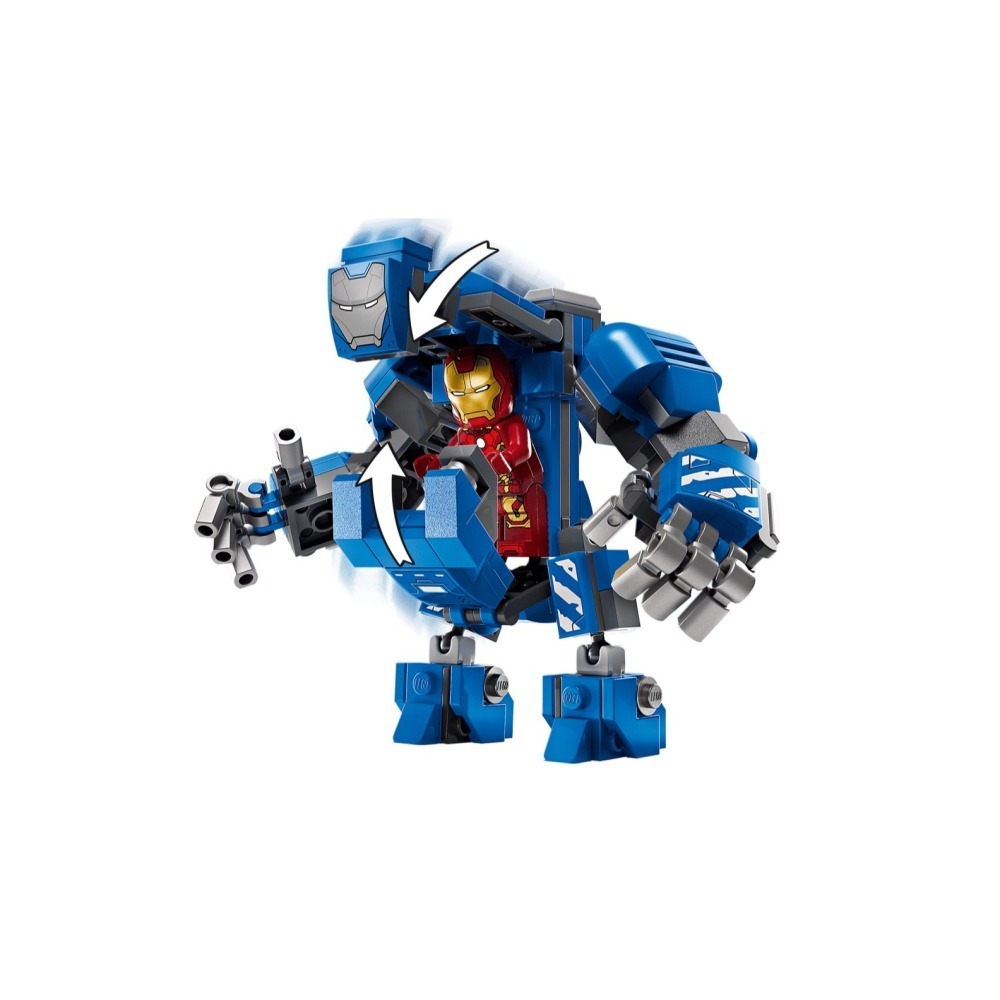 ★董仔樂高★ LEGO 76315 漫威 Marvel 鋼鐵人的實驗室：鋼鐵裝展示區 全新現貨-細節圖5