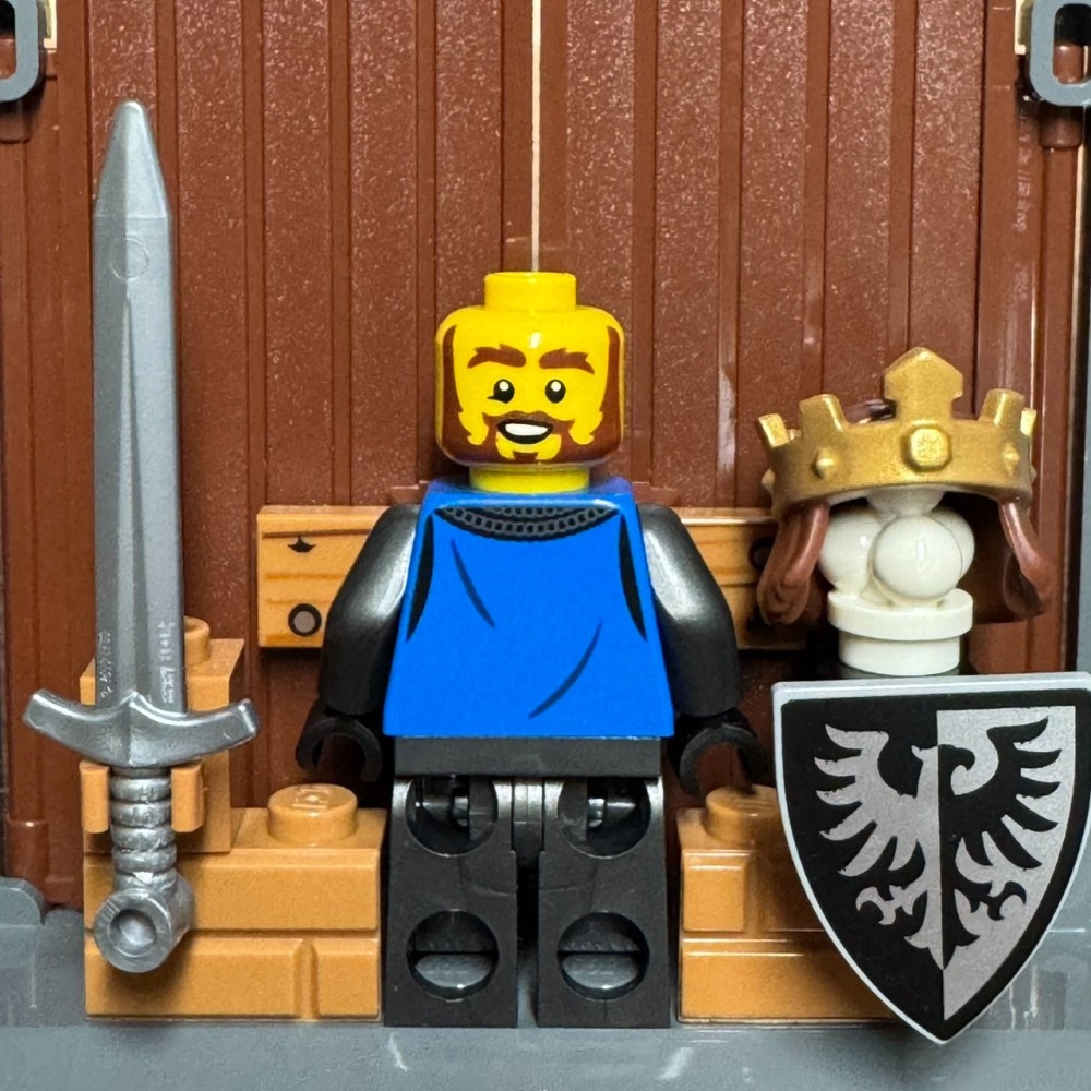 ★董仔樂高★ LEGO 城堡 MOC 徵兵 黑鷹國王 人偶 全新現貨-細節圖2