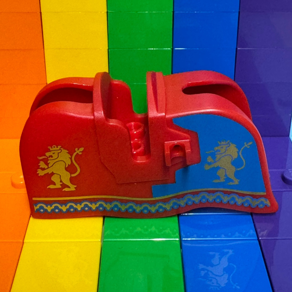 ★董仔樂高★ LEGO 10305 城堡 徵兵 深橘色馬匹 紅獅馬袍 全新現貨-細節圖3