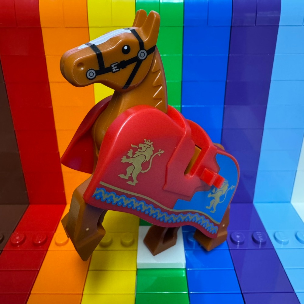 ★董仔樂高★ LEGO 10305 城堡 徵兵 深橘色馬匹 紅獅馬袍 全新現貨-規格圖3