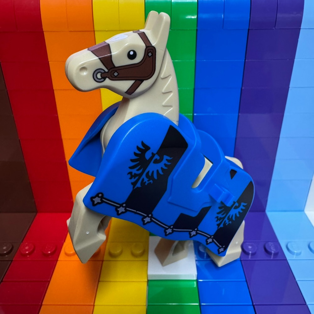 ★董仔樂高★ LEGO 10305 城堡 徵兵 沙色馬匹 黑鷹馬袍 全新現貨-規格圖3