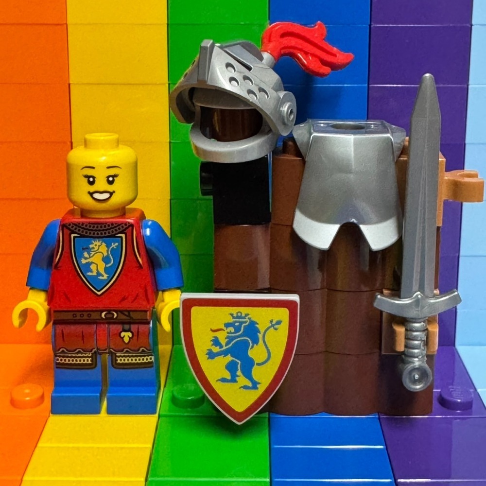 ★董仔樂高★ LEGO 10305 城堡 徵兵 紅獅士兵 劍士 人偶 全新現貨-細節圖2