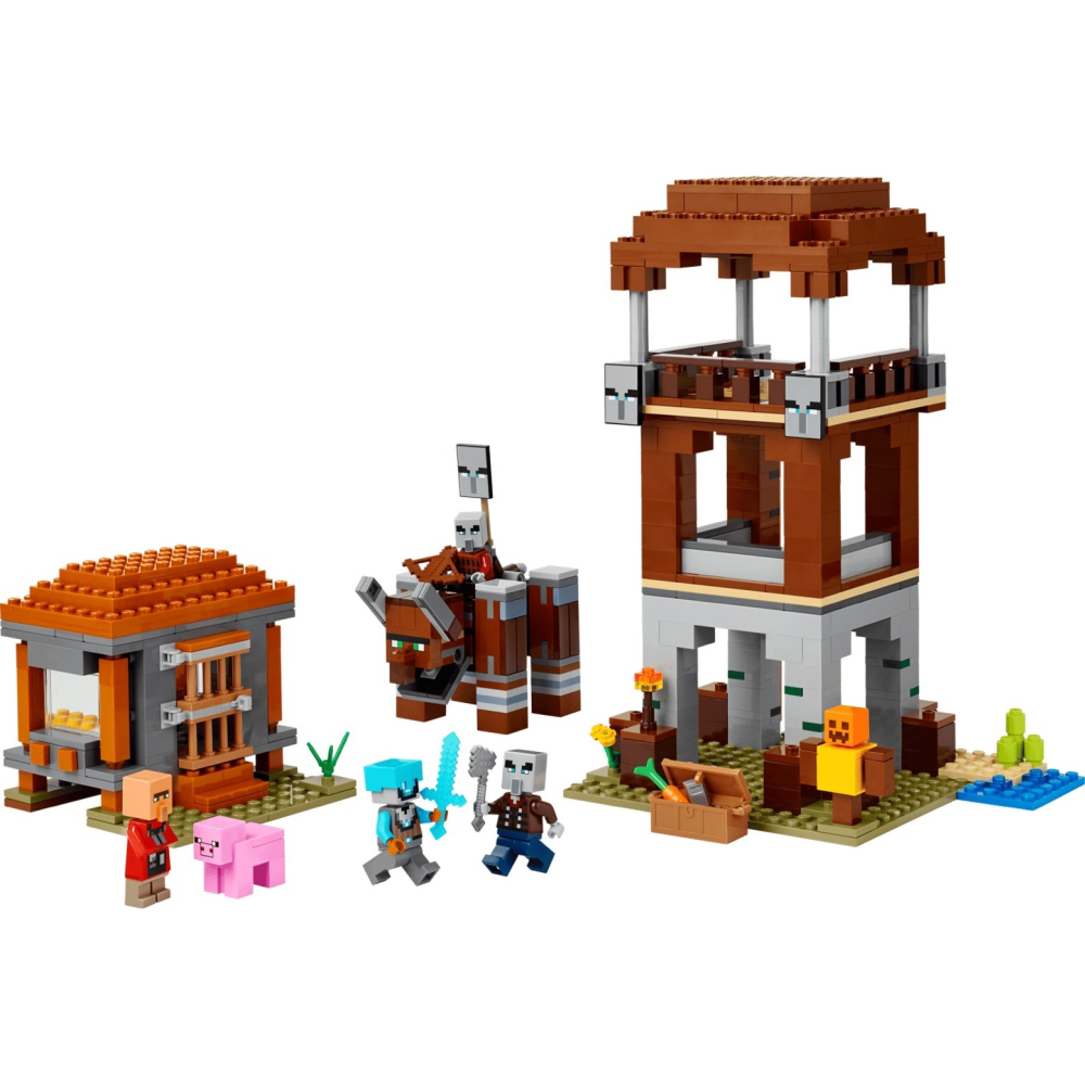 ★董仔樂高★ LEGO 21278 創世神 Minecraft 劫掠者前哨和劫毀獸 全新現貨-細節圖3