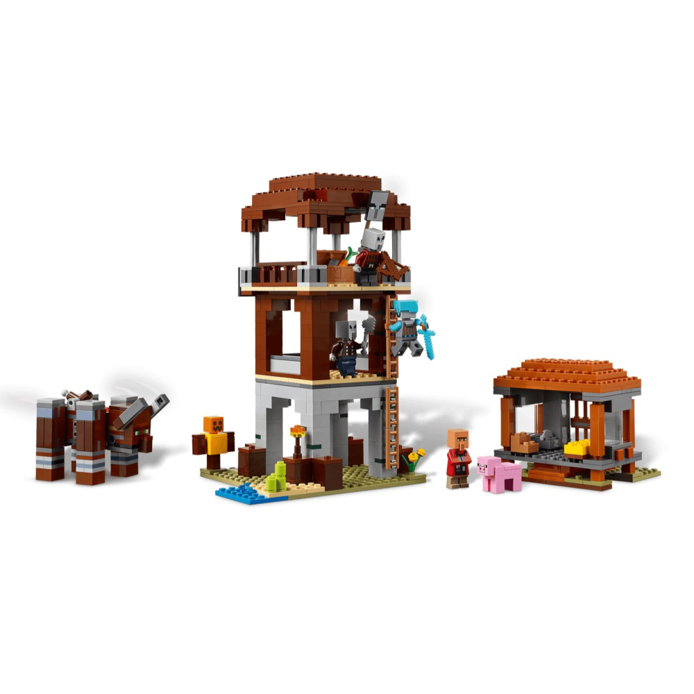 ★董仔樂高★ LEGO 21278 創世神 Minecraft 劫掠者前哨和劫毀獸 全新現貨-細節圖4