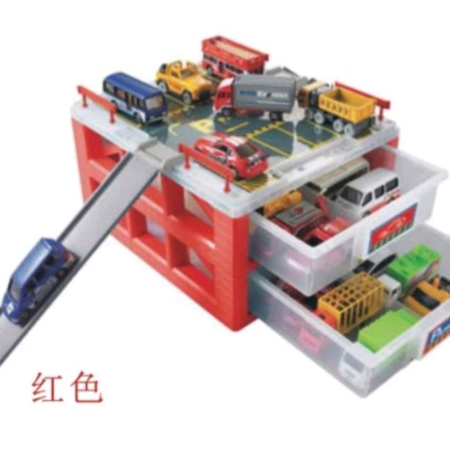 迷你停車場TOMICA小汽車合金車收納盒(現貨)林口可自取-細節圖2
