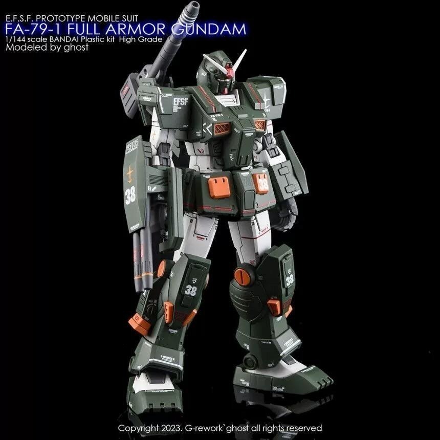 [BUOCO] 炎水貼 GHOST HG FA-78-1 FULL ARMOR GUNDAM 全裝甲鋼彈 螢光水貼-細節圖8